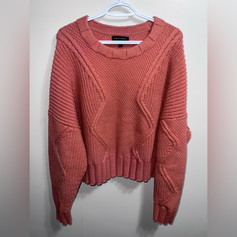 Banana Republic Coral Knit Sweater